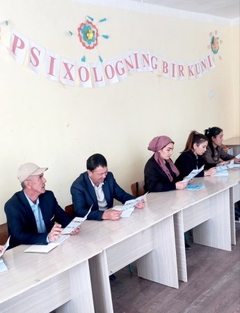 2023-yil 13-oktabr kuni Pedagogika, psixologiya va ta’lim menejmenti" kafedrasi tasarrufidagi "Maktab amaliyotchi psixologlari" guruxi tinglovchilari va mazkur kafedra professor-o’qituvchilari bilan Respublika bolalar ijtimoiy moslashuvi